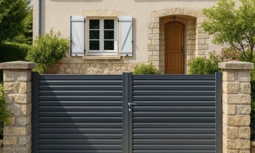 Portail alu battant sur mesure Nîmes